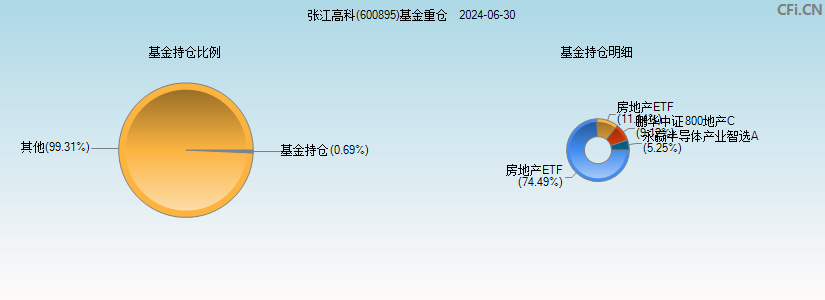 张江高科(600895)基金重仓图