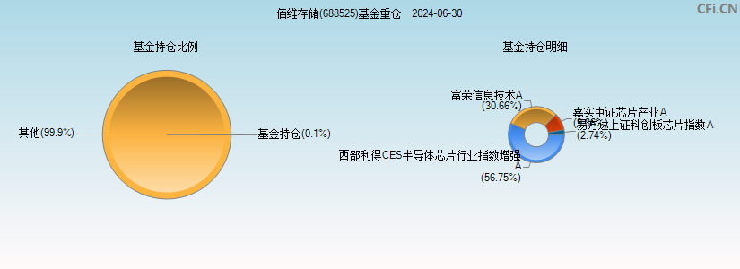 佰维存储(688525)基金重仓图