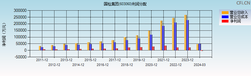 国检集团(603060)利润分配表图