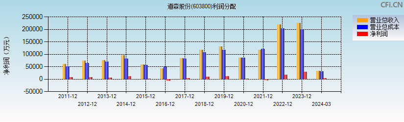 道森股份(603800)利润分配表图