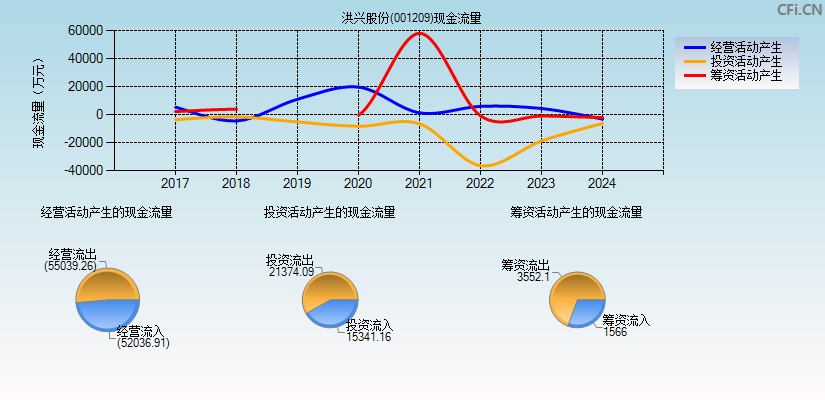 洪兴股份(001209)现金流量表图