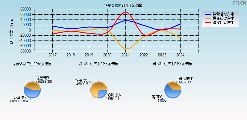 华尔泰(001217)现金流量表图