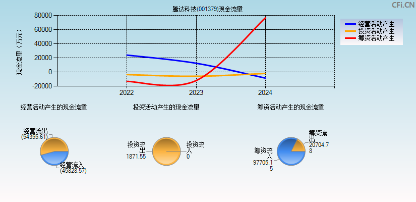 腾达科技(001379)现金流量表图