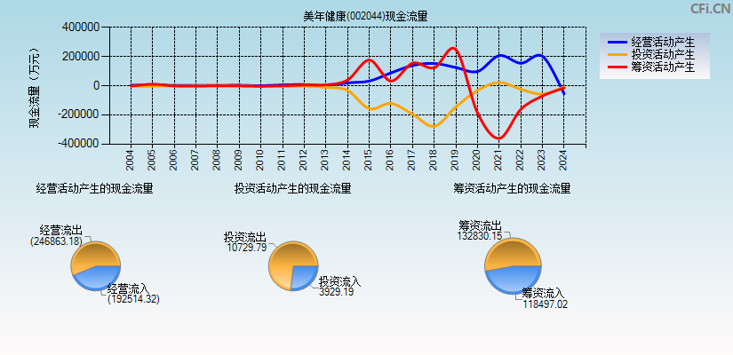 美年健康(002044)现金流量表图