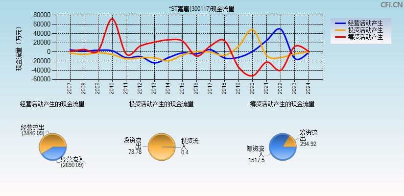 *ST嘉寓(300117)现金流量表图