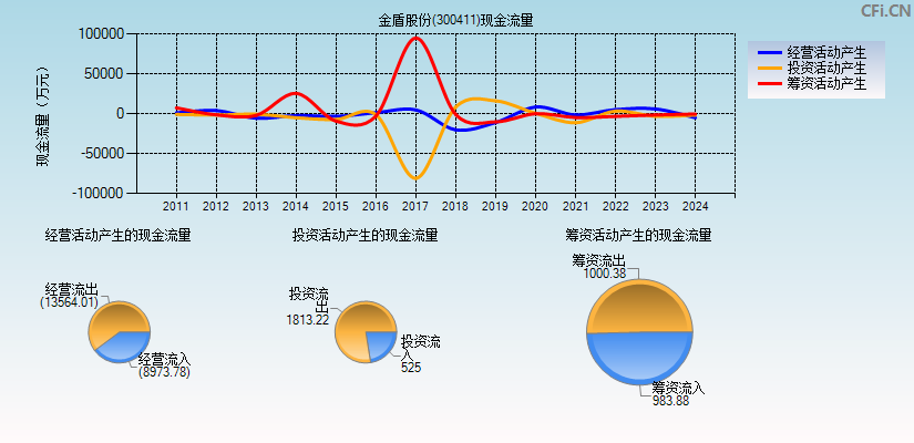 金盾股份(300411)现金流量表图