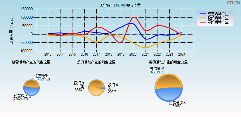 天宇股份(300702)现金流量表图