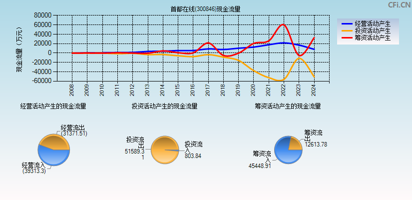 首都在线(300846)现金流量表图