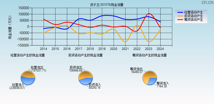 孩子王(301078)现金流量表图