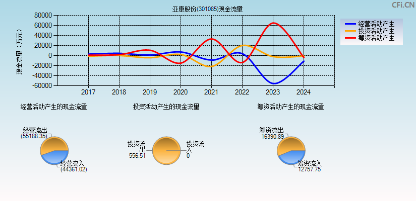 亚康股份(301085)现金流量表图