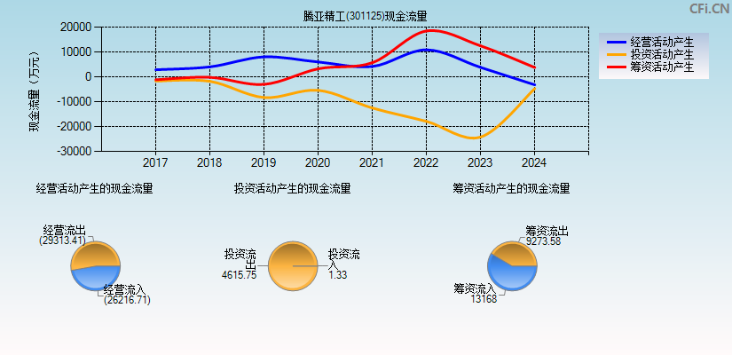 腾亚精工(301125)现金流量表图