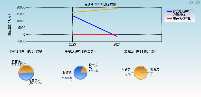 爱迪特(301580)现金流量表图