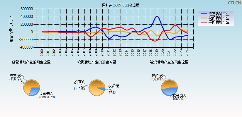 黑牡丹(600510)现金流量表图