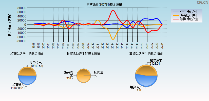 宜宾纸业(600793)现金流量表图