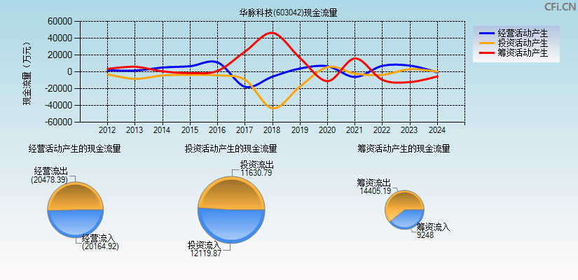 华脉科技(603042)现金流量表图