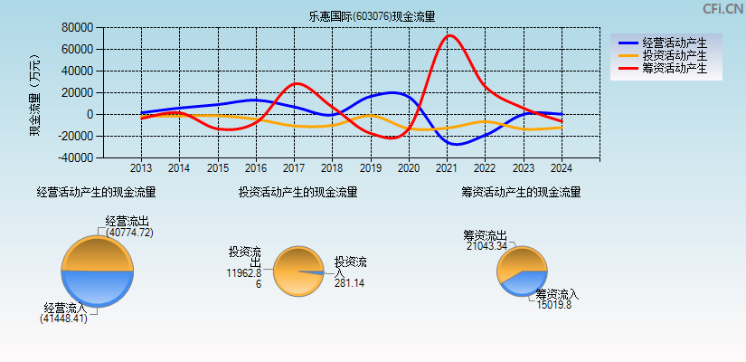 乐惠国际(603076)现金流量表图