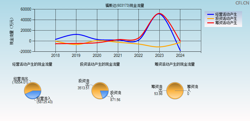 福斯达(603173)现金流量表图