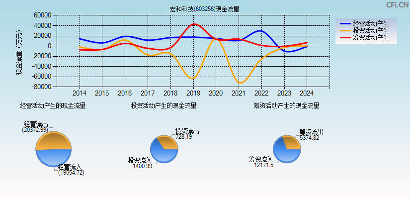 宏和科技(603256)现金流量表图