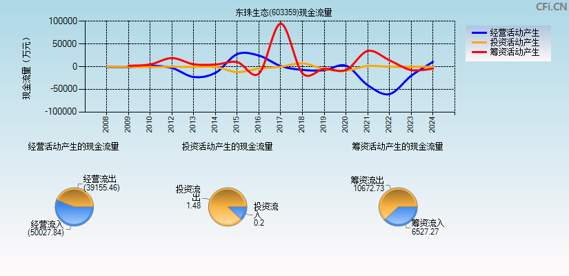 东珠生态(603359)现金流量表图