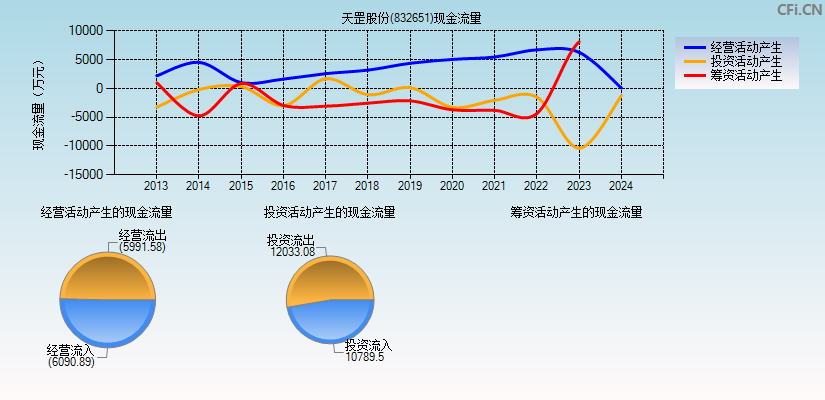 天罡股份(832651)现金流量表图