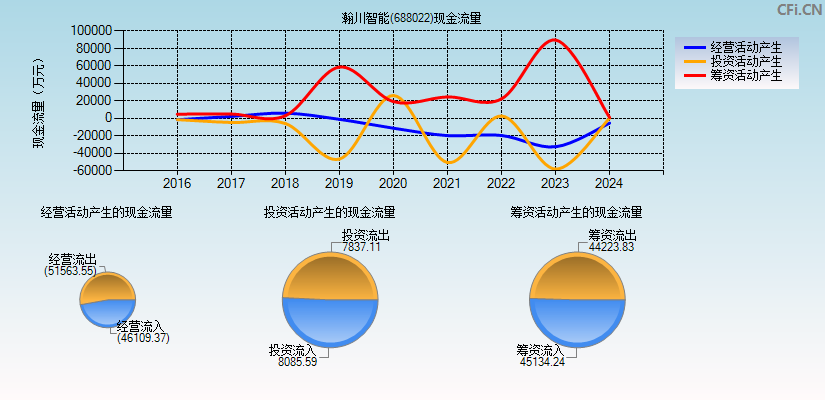 瀚川智能(688022)现金流量表图