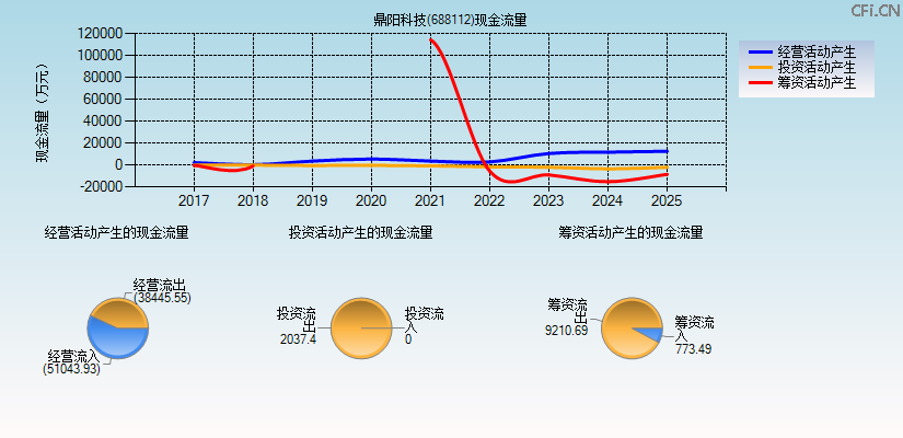 鼎阳科技(688112)现金流量表图