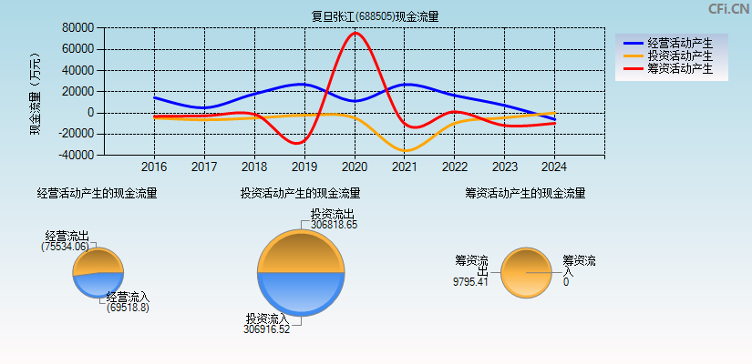 复旦张江(688505)现金流量表图