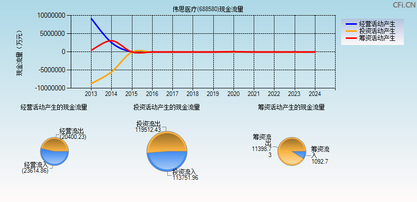 伟思医疗(688580)现金流量表图