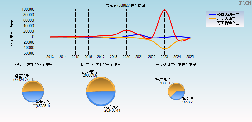 精智达(688627)现金流量表图