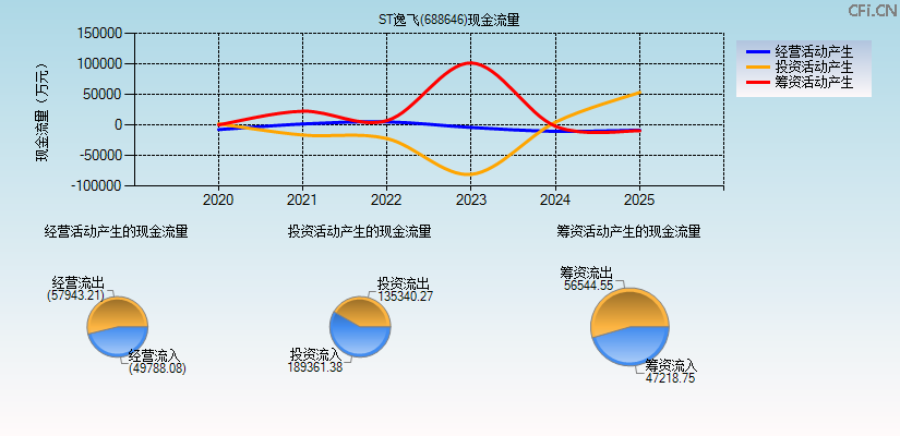 ST逸飞(688646)现金流量表图