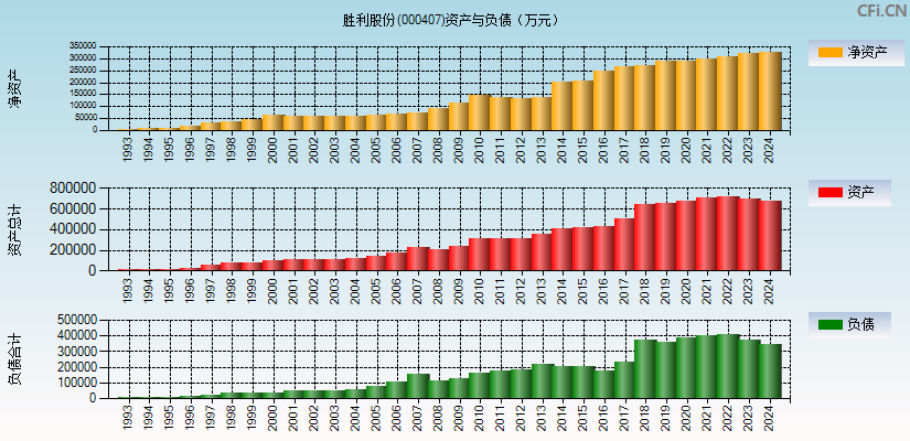 胜利股份(000407)资产负债表图