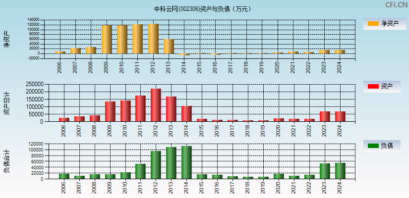 中科云网(002306)资产负债表图