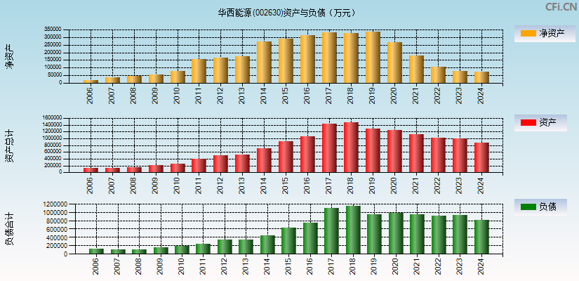华西能源(002630)资产负债表图