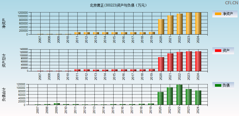 北京君正(300223)资产负债表图