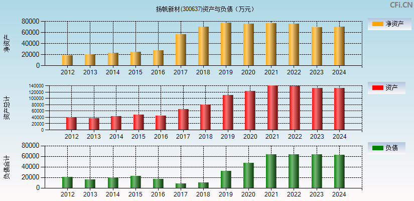 扬帆新材(300637)资产负债表图