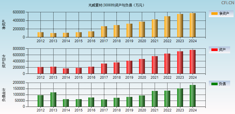 光威复材(300699)资产负债表图