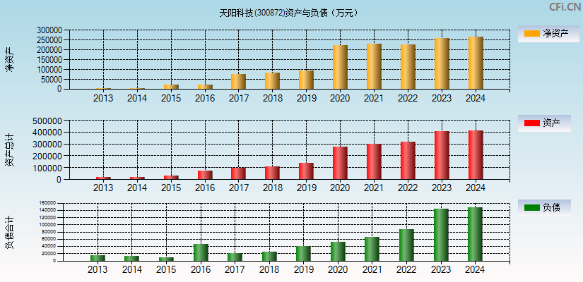 天阳科技(300872)资产负债表图