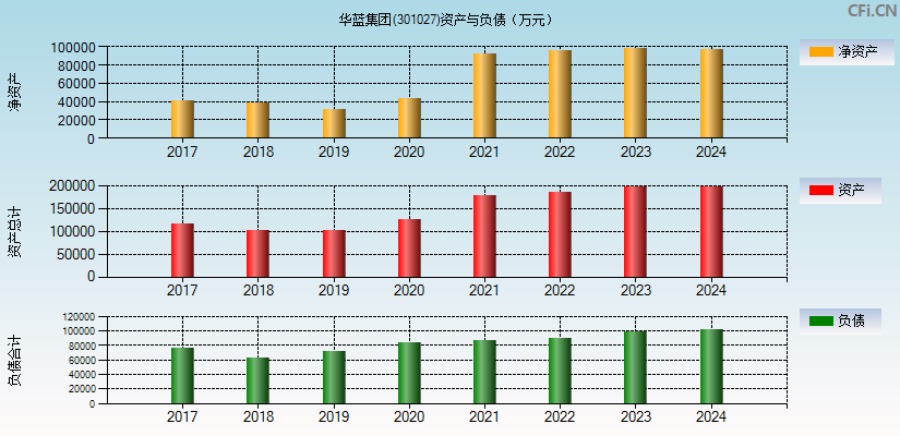 华蓝集团(301027)资产负债表图