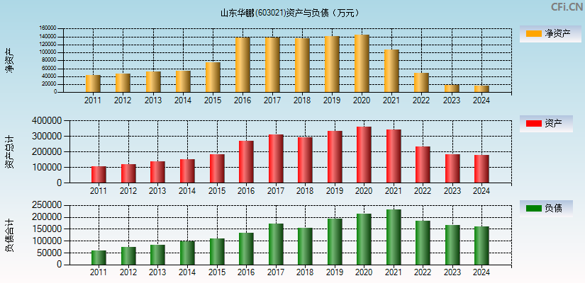 山东华鹏(603021)资产负债表图