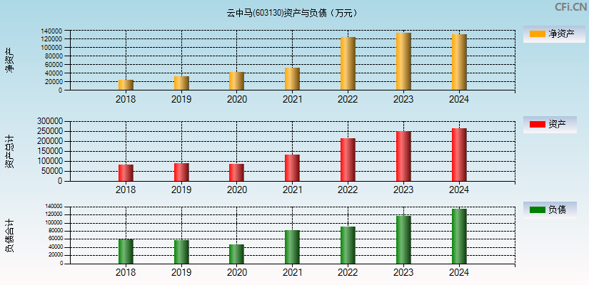 云中马(603130)资产负债表图