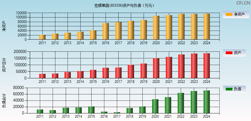 宏辉果蔬(603336)资产负债表图