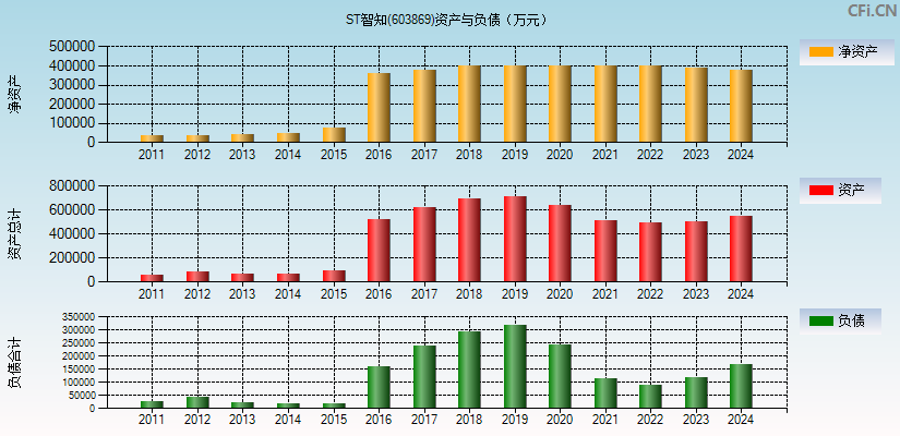 ST智知(603869)资产负债表图