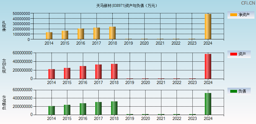 天马新材(838971)资产负债表图