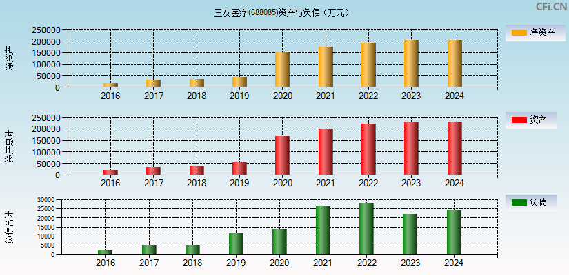 三友医疗(688085)资产负债表图