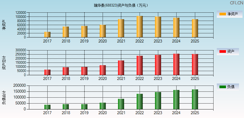 瑞华泰(688323)资产负债表图