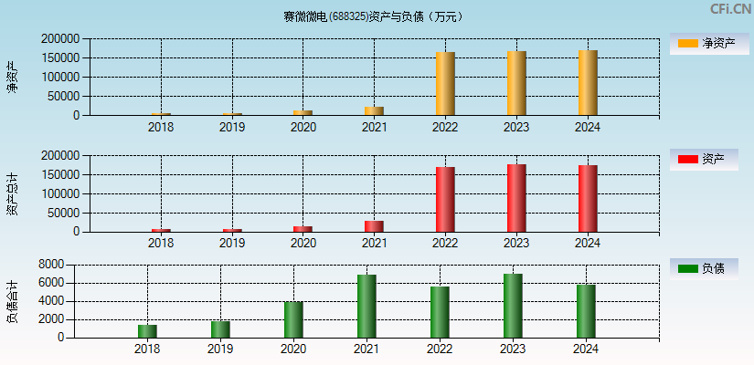 赛微微电(688325)资产负债表图