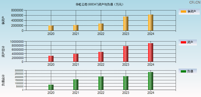 华虹公司(688347)资产负债表图