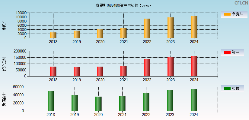 赛恩斯(688480)资产负债表图