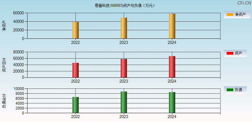 思看科技(688583)资产负债表图