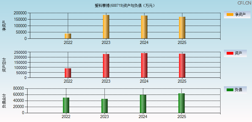 爱科赛博(688719)资产负债表图